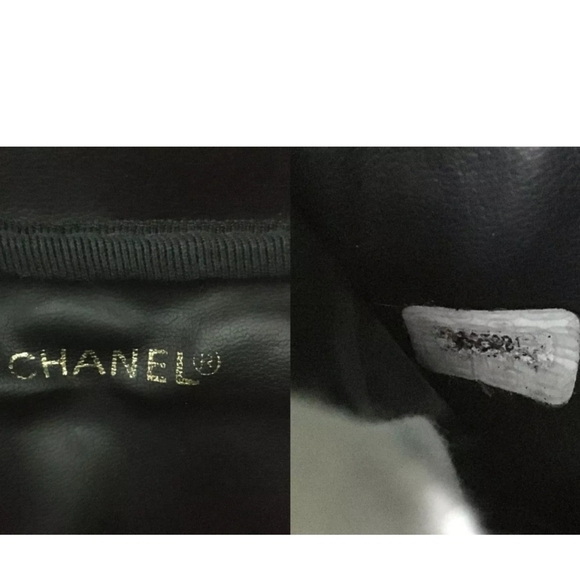 CHANEL CC Logo Grained Calfskin Cosmetics Vanity Hand Bag - Picture 12 of 12